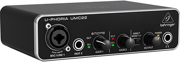 Behringer U-Phoria UMC22 Interface de Áudio USB